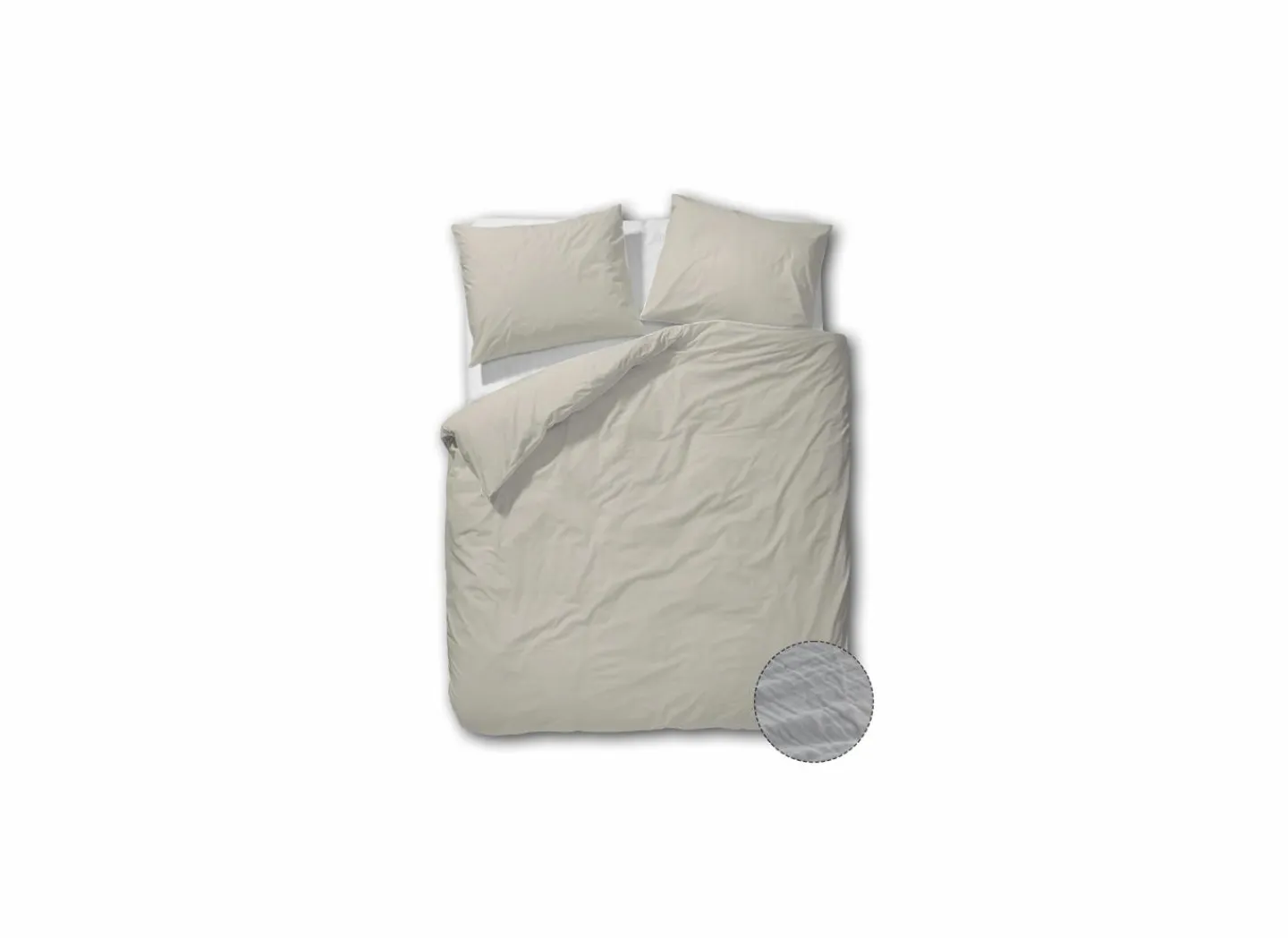 Dekbedovertrek 240x200/220cm - tetra katoen - greige