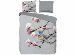 Dekbedovertrek Yule 240x220cm - microvezel - grijs