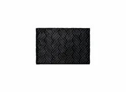 Deurmat Decosoft 50x75cm - microvezel - zwart & wit