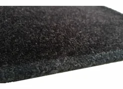 Deurmat Eco-clean 39x58cm - polyamide - zwart