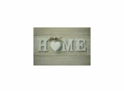Deurmat Heart Home 50x75cm - polyestervezel - beige