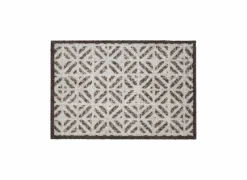 Deurmat Lima Diamonds 50x75cm - polyamide - beige & bruin