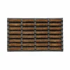 Deurmat Mudbuster 40x60cm - kokos - bruin & zwart