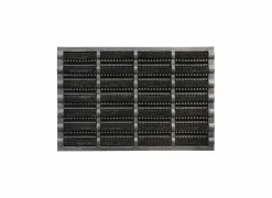 Deurmat Mudbuster 45x75cm - kokos - zwart