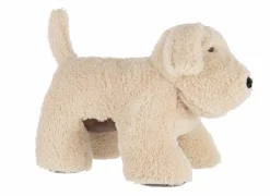 J line Deurstopper Hond 70x40x47cm - polyester - beige