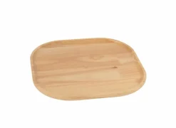 Dienblad 29x30cm - rubberhout - naturel