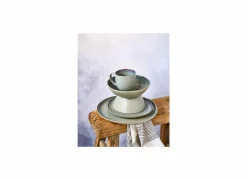 Cosy & Trendy Diep bord Oona Ø19cm - keramiek - zand & groen