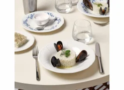 Bonbistro Diep bord Retro Ø23,5x4cm - porselein - ivoor