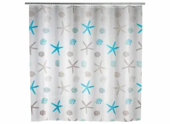 Douchegordijn Bella Mare 180x200cm grijs blauw