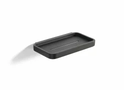 Zone Doucherek 22x11x2cm - aluminium - zwart