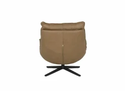 Draaifauteuil A8036 75x90x87cm - leder - cognac