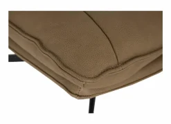 Draaifauteuil A8036 75x90x87cm - leder - cognac