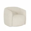 Draaifauteuil Alken 87x87x77cm - bouclé - beige