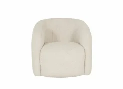 Draaifauteuil Alken 87x87x77cm - bouclé - beige