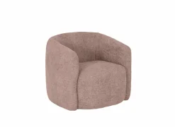 Draaifauteuil Alken 87x87x77cm - stof - roze