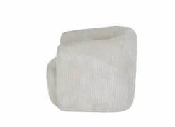 Draaifauteuil Alken 87x87x77cm - ribfluweel - beige