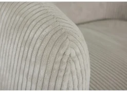 Draaifauteuil Alken 87x87x77cm - ribfluweel - beige