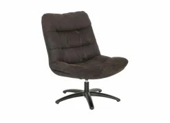 Draaifauteuil Copain 70x74x87cm - microvezel - bruin