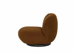 Draaifauteuil Criollo 91x95x71cm - bouclé - roestbruin