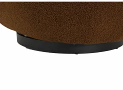 Draaifauteuil Criollo 91x95x71cm - bouclé - roestbruin