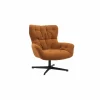 Draaifauteuil Hopi 80x83x88cm - stof - oranje