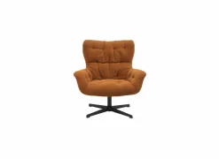 Draaifauteuil Hopi 80x83x88cm - stof - oranje