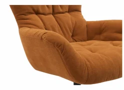 Draaifauteuil Hopi 80x83x88cm - stof - oranje