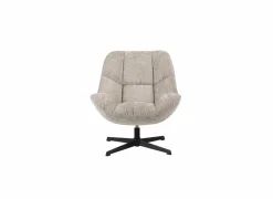 Draaifauteuil Iota 76x81x84cm - chenille - beige
