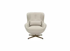 Draaifauteuil Moana 76x87,5x90cm - polyestervezel - beige