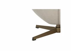 Draaifauteuil Moana 76x87,5x90cm - polyestervezel - beige