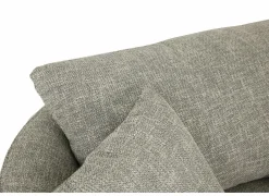 Draaifauteuil Nest 128x120x69cm - stof - beige/grijs