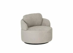 Draaifauteuil Noto Ø94x80cm - stof - beige