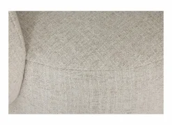 Draaifauteuil Pasoa Ø90x82cm - stof - beige naturel