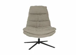 Draaifauteuil Pole Pole 82x92x100cm - stof - beige
