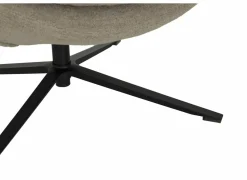 Draaifauteuil Pole Pole 82x92x100cm - stof - beige