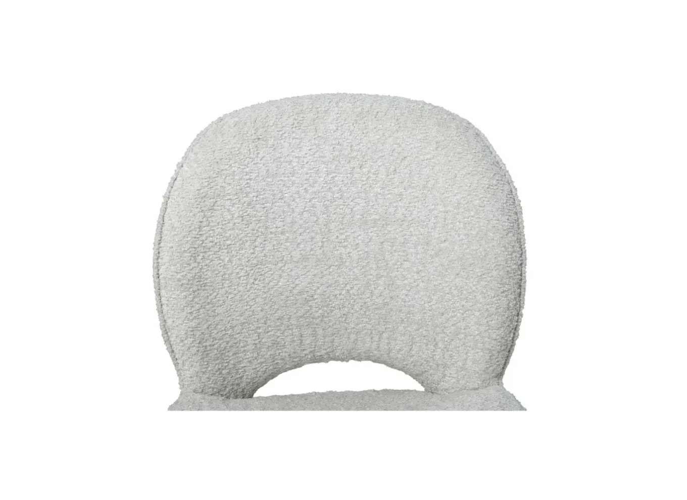 Draaistoel Adrian 60x58x86cm - polyester - wit