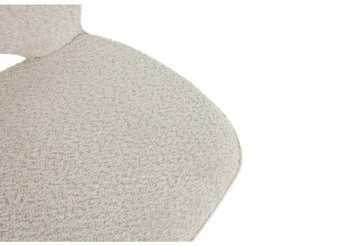 Draaistoel Adrian 60x58x86cm - polyester - wit