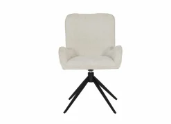 Draaistoel Augure stof wit