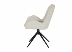 Draaistoel Augure stof wit