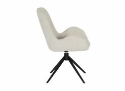 Draaistoel Augure stof wit