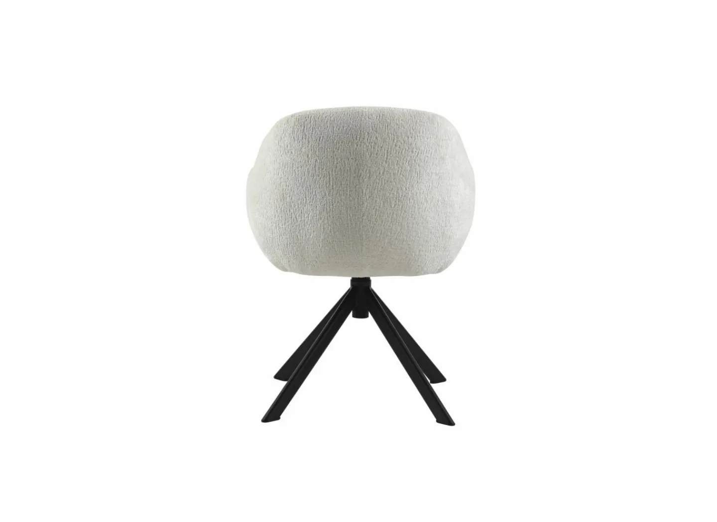 Draaistoel Mayday 60x61,5x80cm - polyestervezel - wit