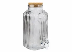 Cosy & Trendy Drankdispenser Raya 3,35L - glas - grijs
