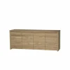 Dressoir Amarillo  225cm - eik massief & decor - naturel
