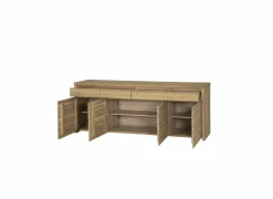 Dressoir Amarillo 225cm - eik massief & decor - naturel