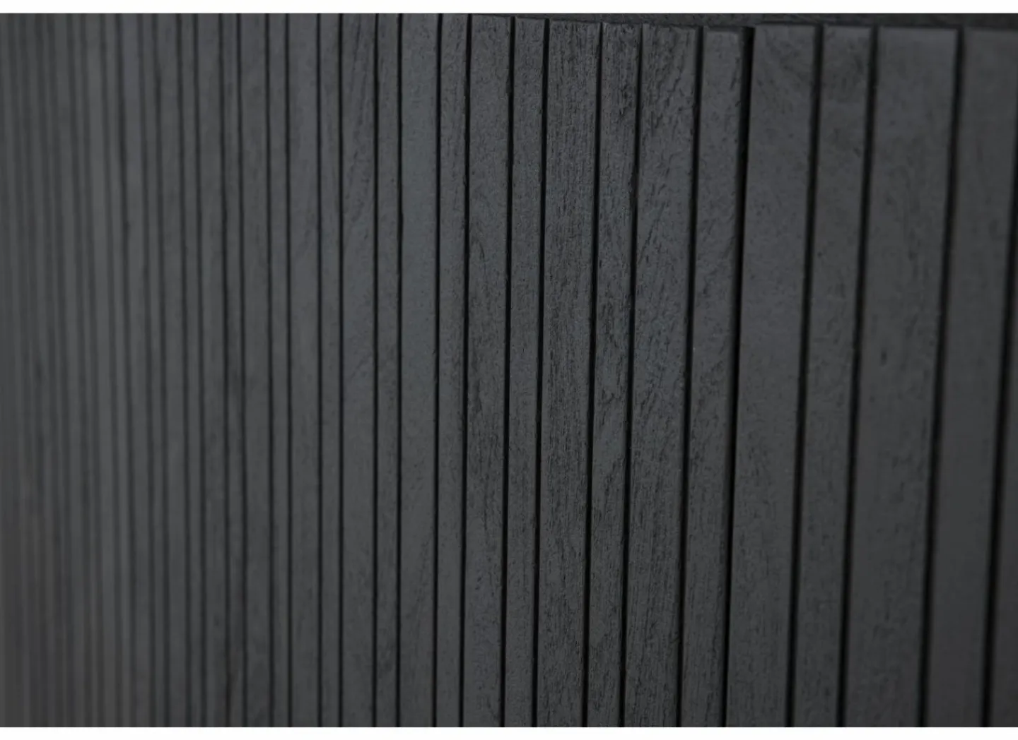 Dressoir Aquilano 225cm - acacia massief - zwart