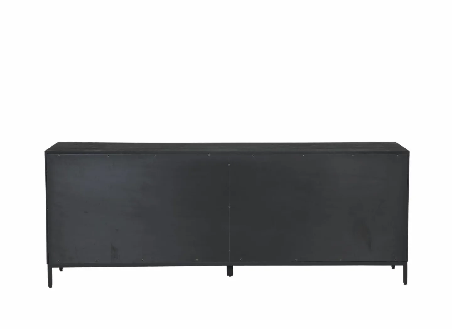 Dressoir Aquilano 225cm - acacia massief - zwart