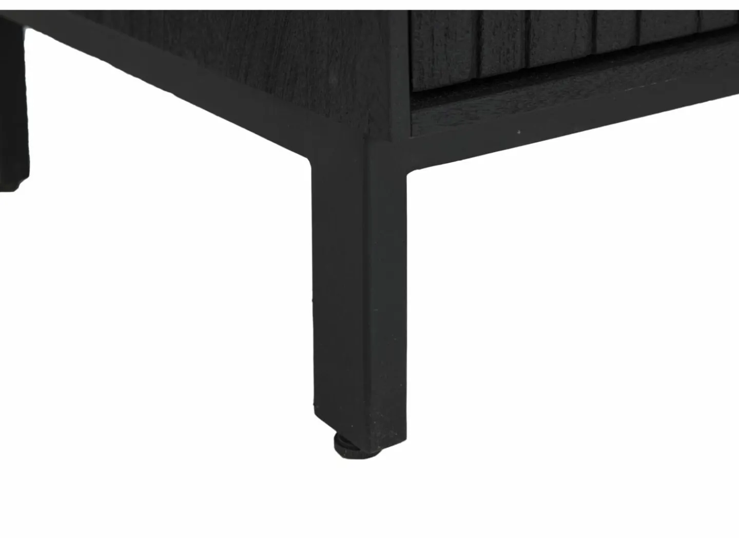 Dressoir Aquilano 225cm - acacia massief - zwart