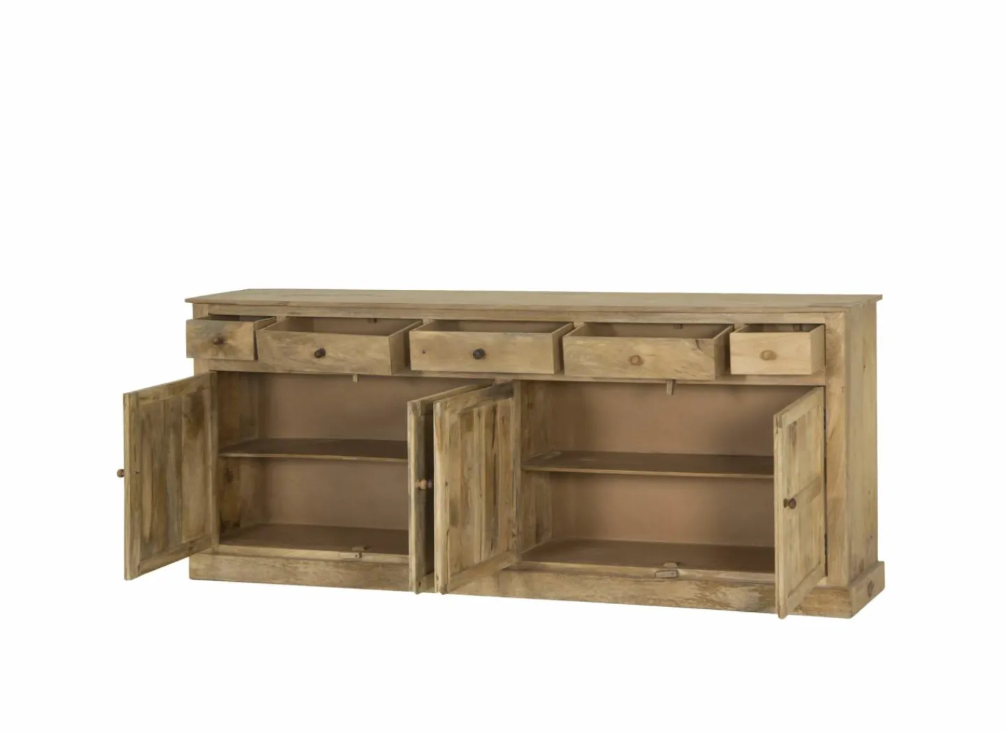 Dressoir Capriccio 237cm - mango massief - naturel