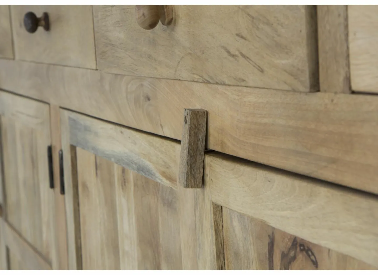 Dressoir Capriccio 237cm - mango massief - naturel