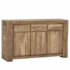 Dressoir Carbone  150cm - sheesham massief & decor - naturel